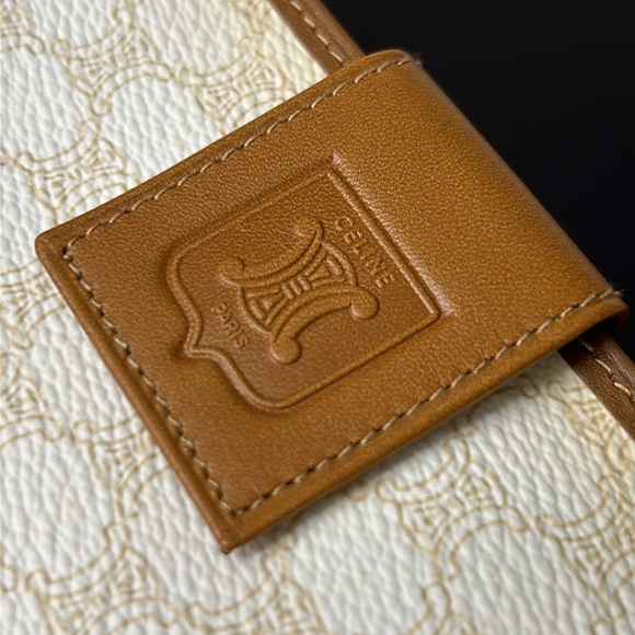 🖤Vtg CELINE Macadam canvas leather wallet - Picture 3 of 17